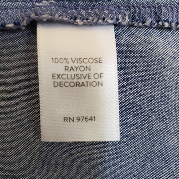 NWT- J.Jill Blue Tunic w/ Tan Beading!!๐๐๐ - Picture 10 of 10